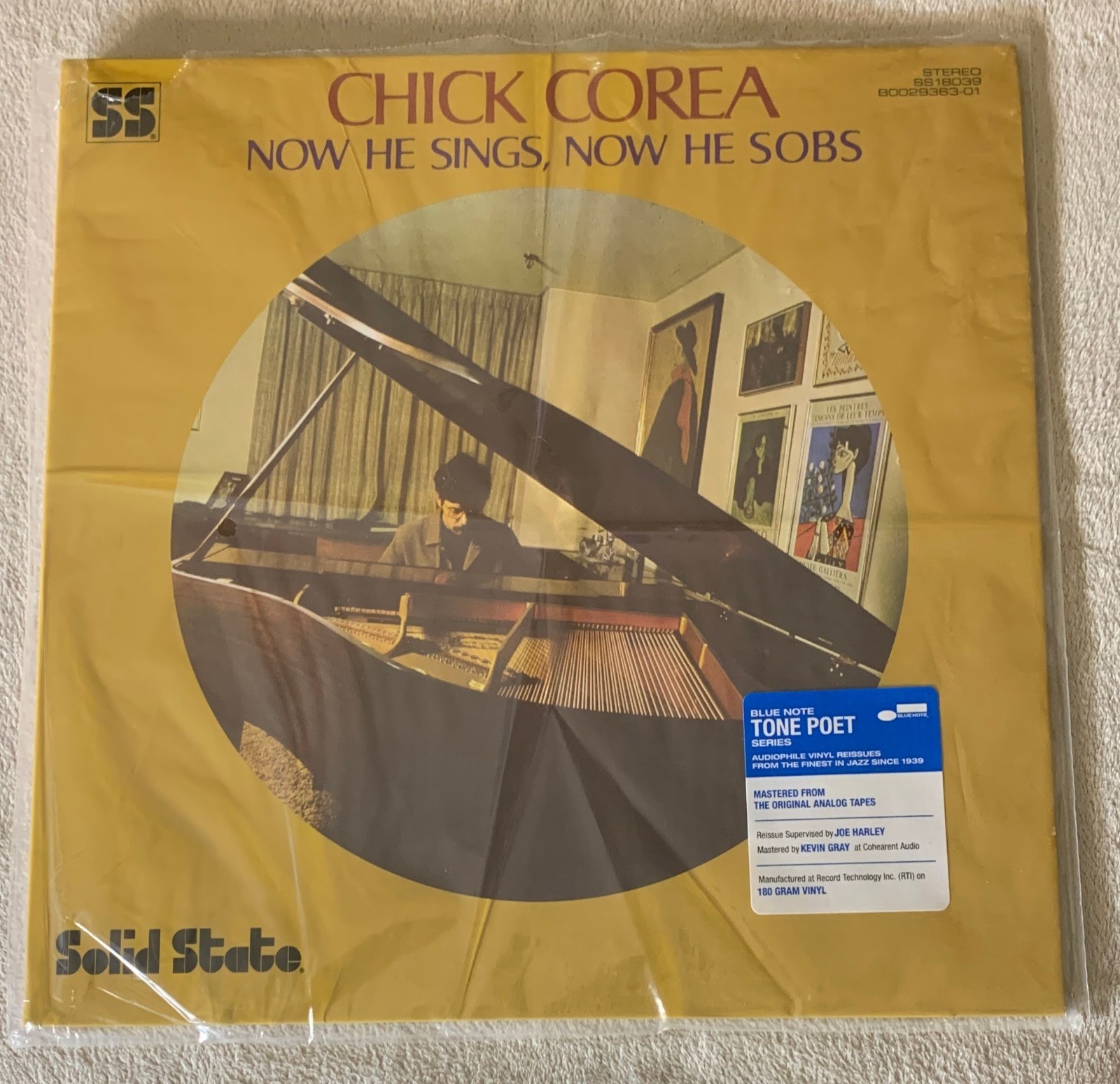 Chick Corea -Now He Sings, Now He Sobs -Blue Note – Solid State in bag w/sticker