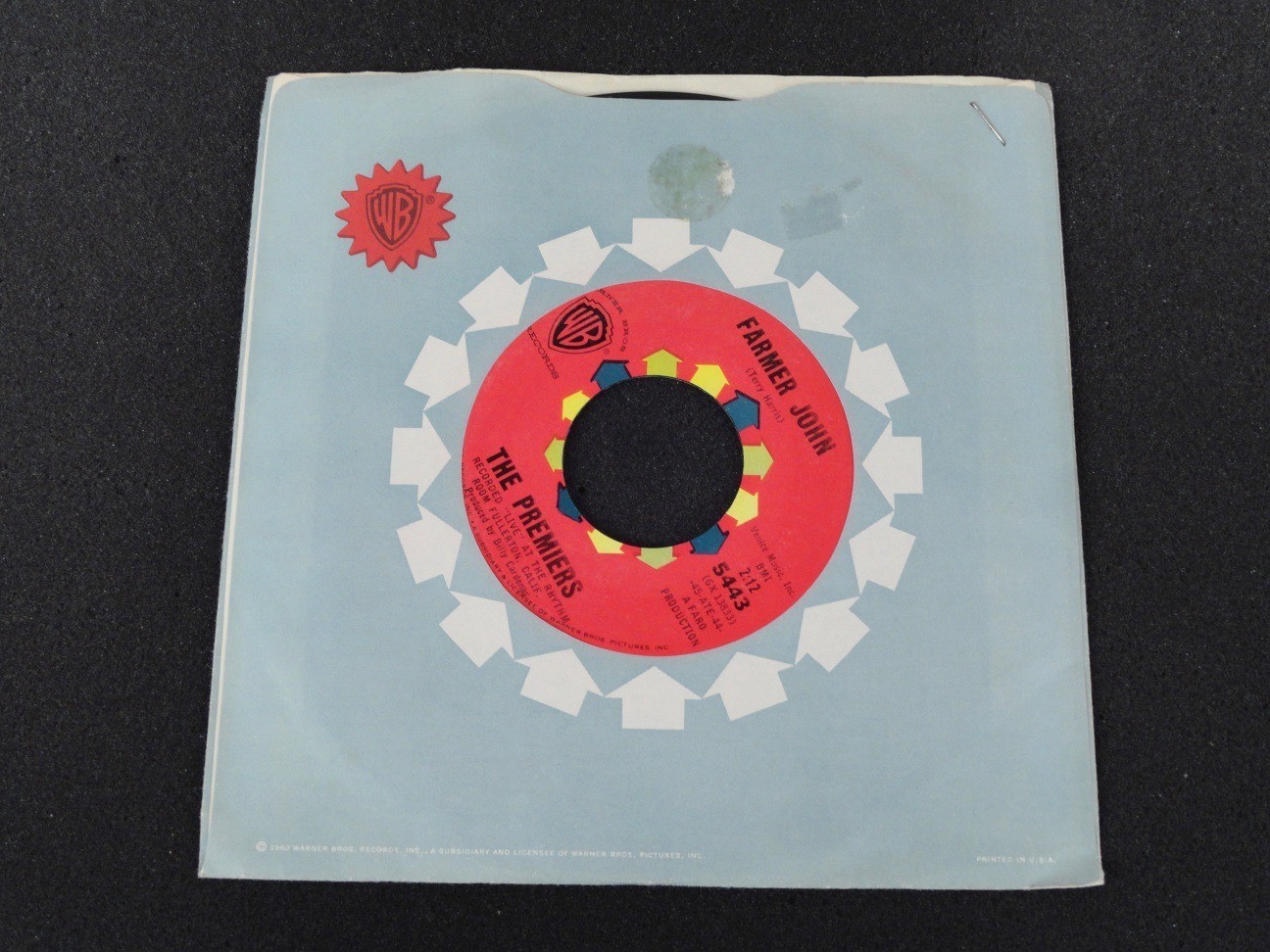 The Premiers ~ Farmer John/Duffy’s Blues 1964 Garage Rock 45 – NEVER PLAYED