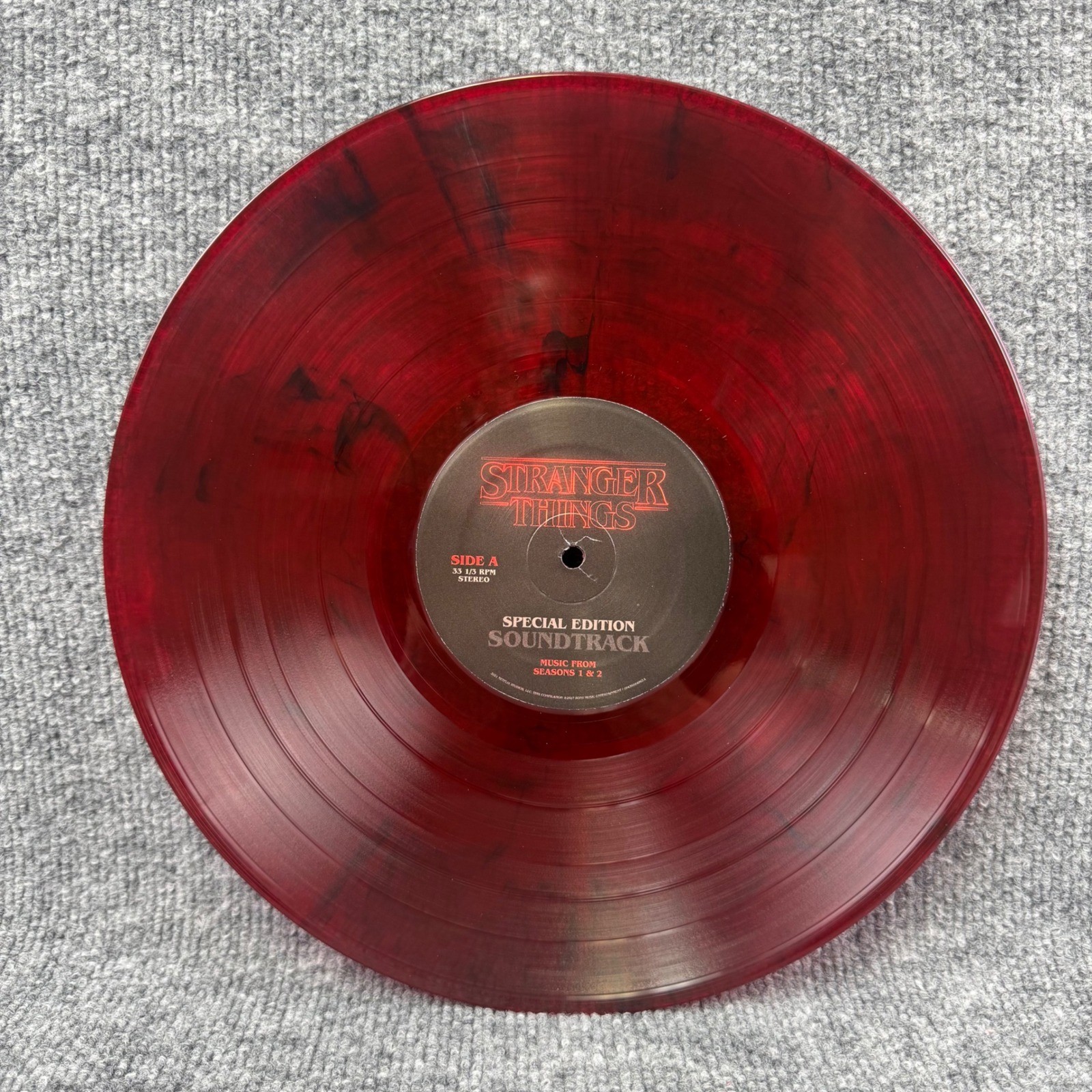 Stranger Things Special Edition Soundtrack Seasons 1 & 2 Red Marble Vinyl 2LP