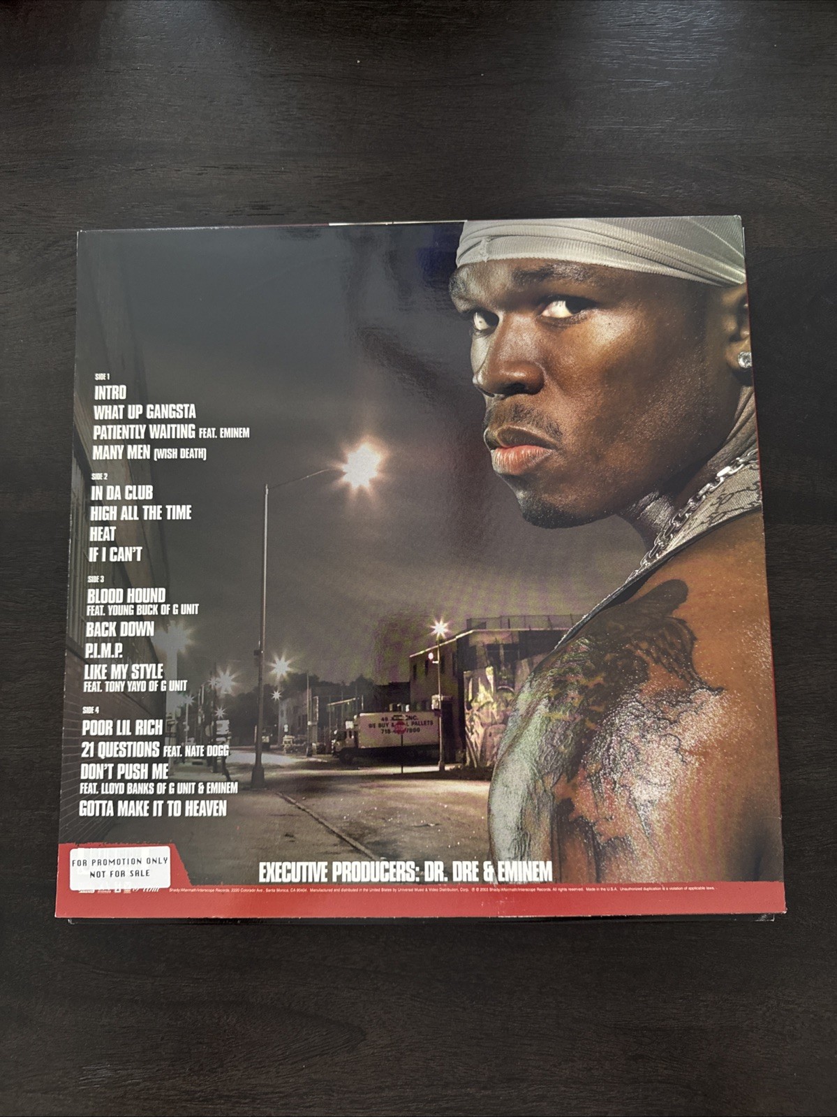 50 CENT Get Rich or Die Tryin’ PROMO VINYL 2LP G-Unit + 2 Bonus 12” Wanksta