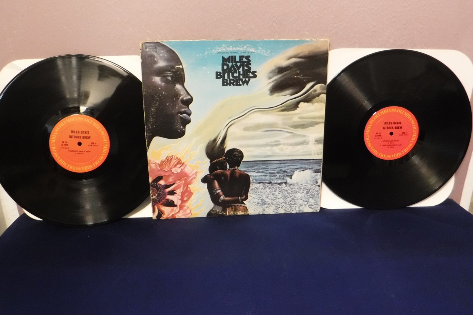 Miles Davis, Bitches Brew, 1970 Columbia GP 26 2LPs Gatefold Jazz Fusion B