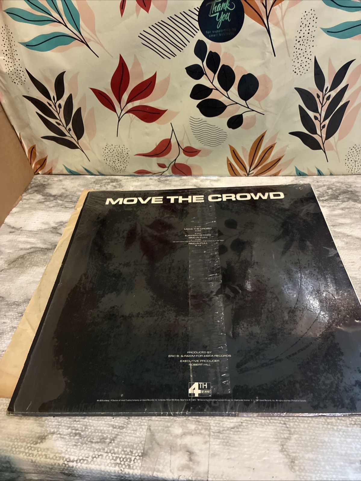 1987 – ERIC B. & RAKIM – MOVE THE CROWD / PAID IN FULL REMIXES – 4TH & BWAY OG
