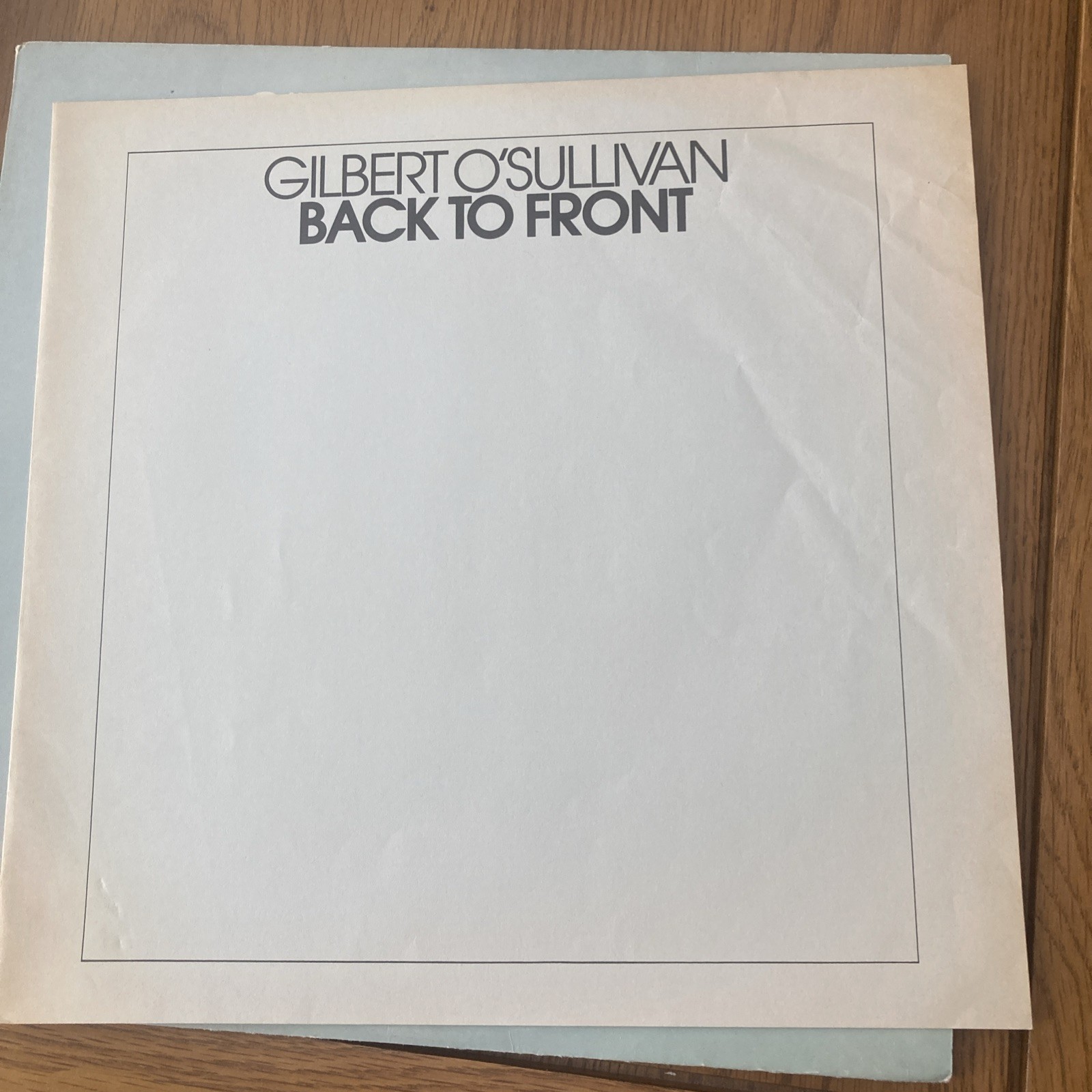 Gilbert O’Sullivan – Back To Front Vinyl LP (1972, MAM-SS 502, EX/VG+)