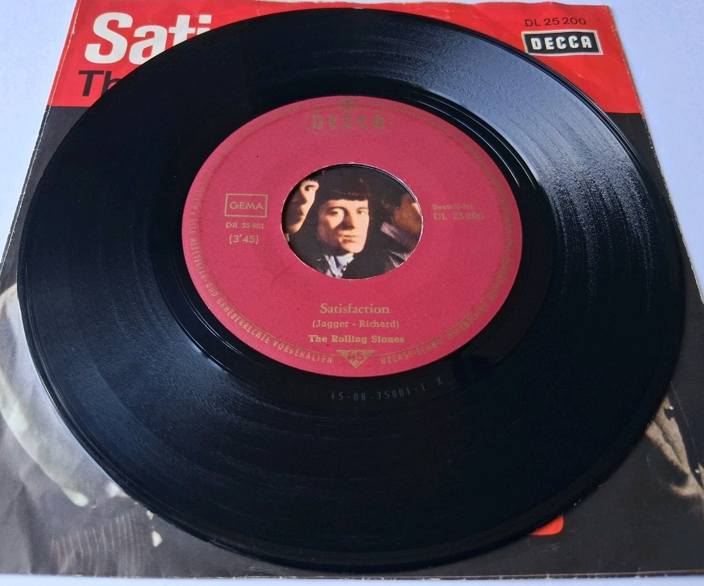 The Rolling Stones – Satisfaction / The Under Assistant 45 – 1965 Decca Germany