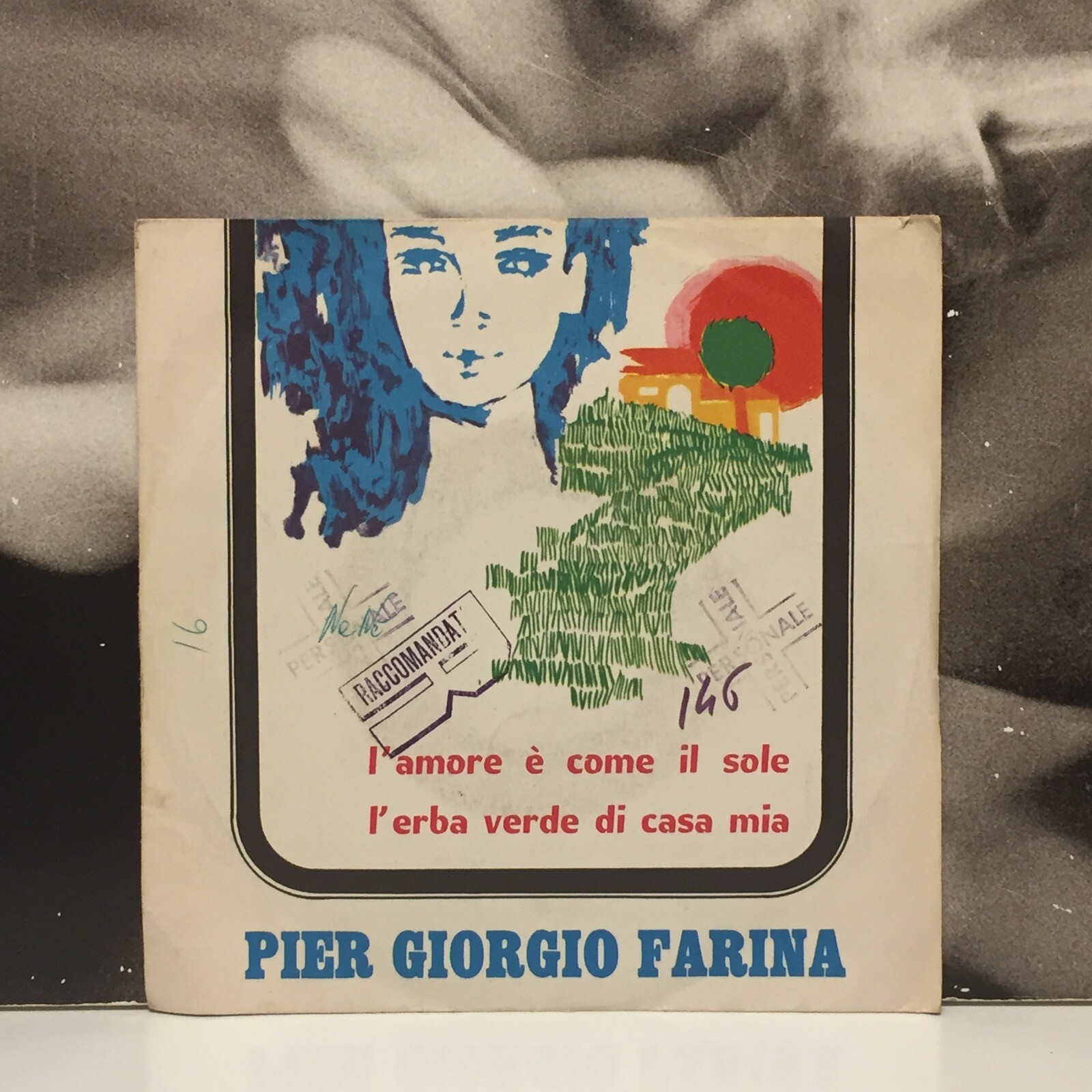 PIERGIORGIO FARINA – L’AMORE E’ COME IL SOLE 7″ 45 GIRI VG+/VG+ 1967 BDM PA45008
