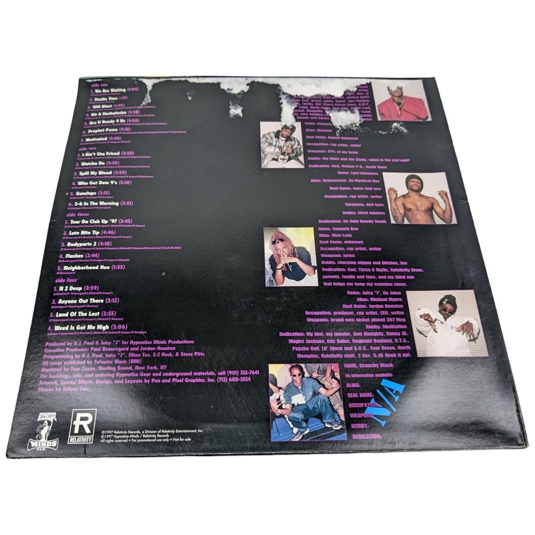 Three 6 Mafia – Chpt. 2: “World Domination” (2xLP, 1997) RARE Promo OG Pressing