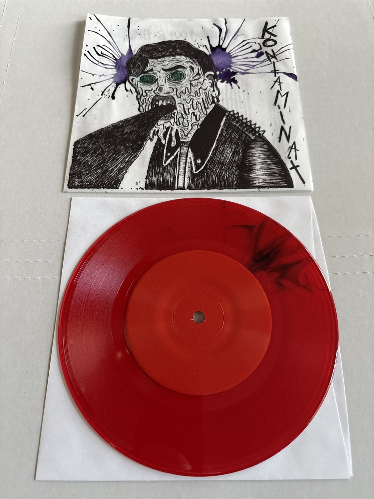 Kontaminat – Self Titled 7″ RED VINYL Lengua Armada Discos Hardcore Punk