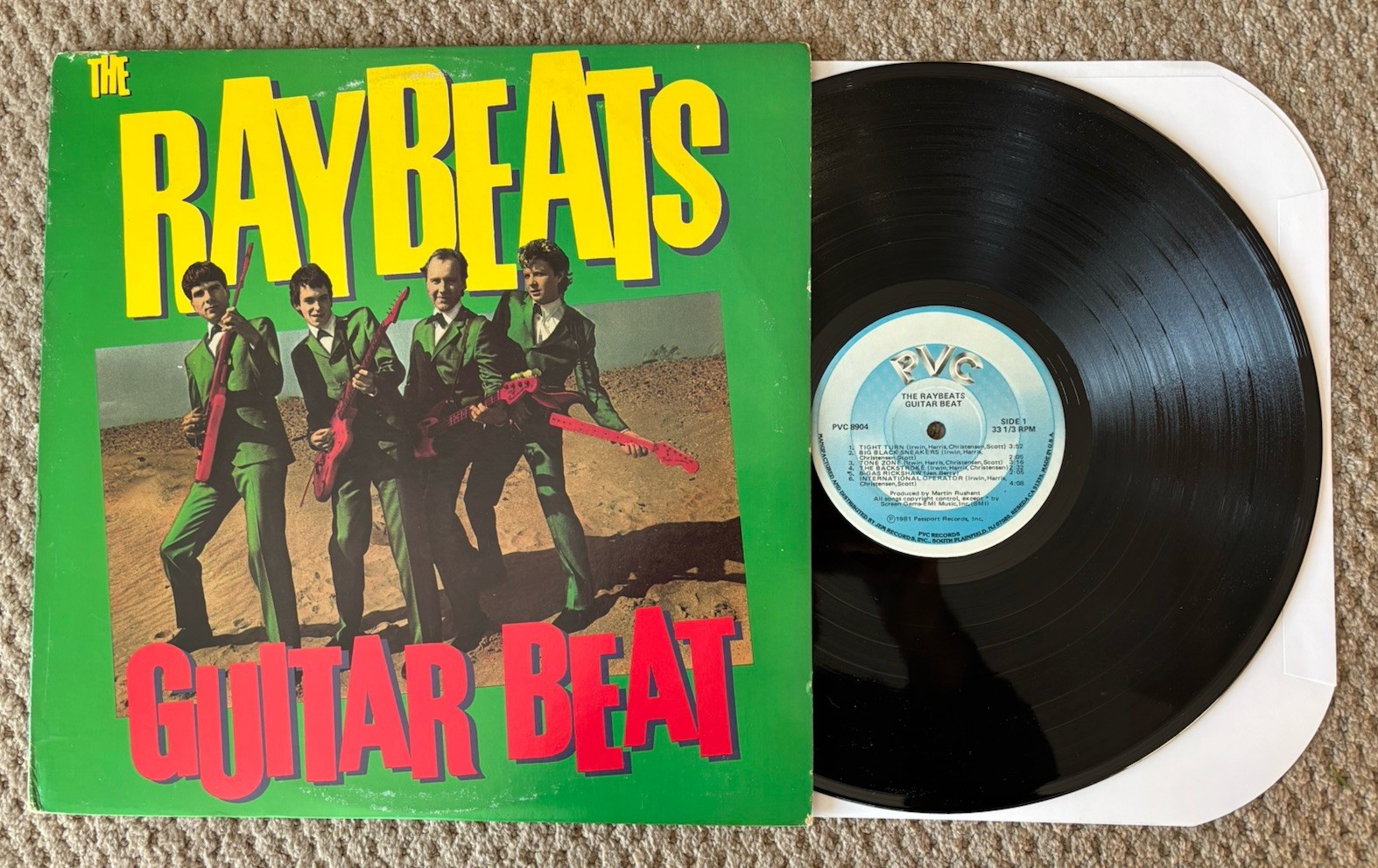 THE RAYBEATS – VINYL LP – GUITAR BEAT – 1981 – PVC 8904 – SHIPS FREE TO USA