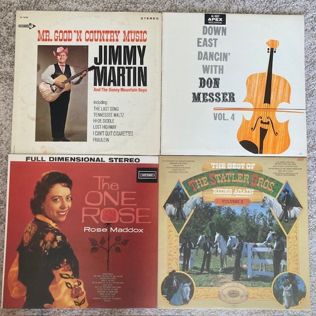 5 LP Classic Bluegrass & Country Lot – Jimmy Martin, Osborne Bros, Don Messer