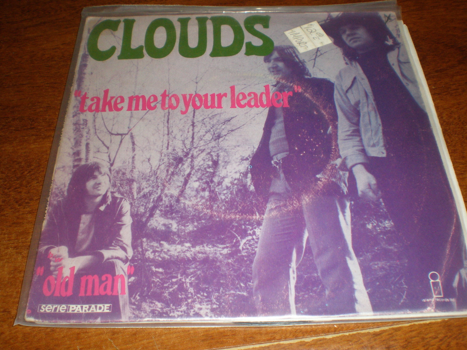 Clouds 45 Take Me To Your Leader PICTURE SLEEVE ISLAND FRENCH