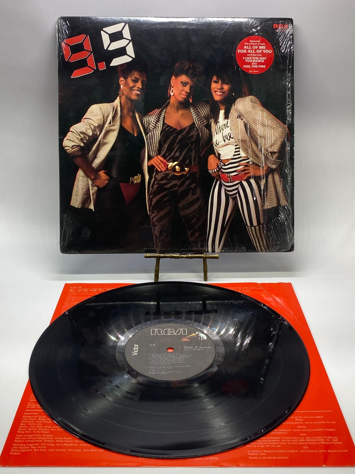 9.9 Self-Titled Vintage Vinyl LP 1985 RCA Record NFL1-8049-A
