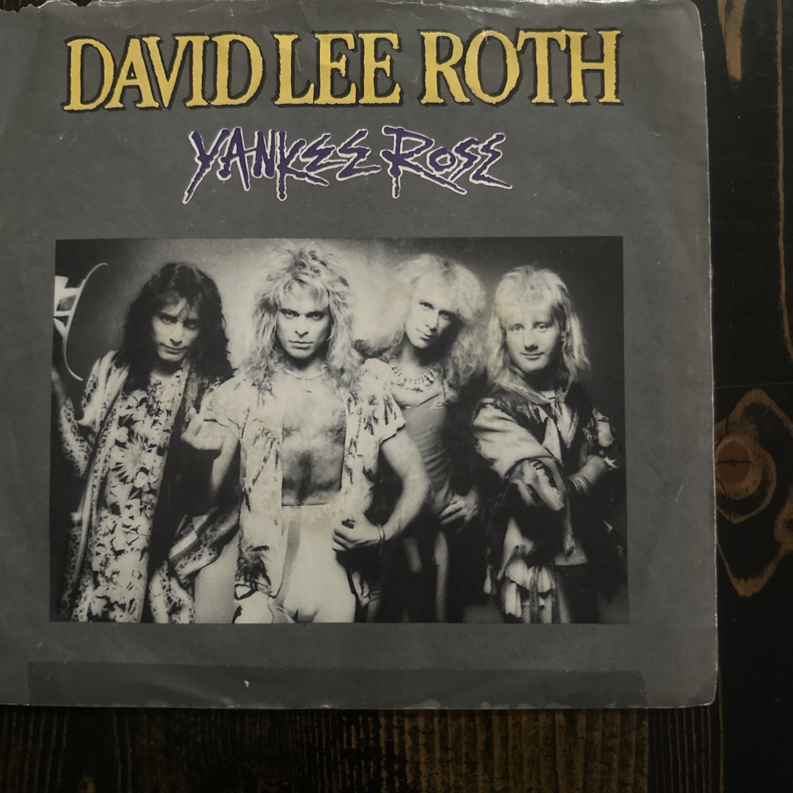 David Lee Roth RARE Vintage 1986 Yankee Rose 7″ Vinyl Picture Sleeve Van Halen