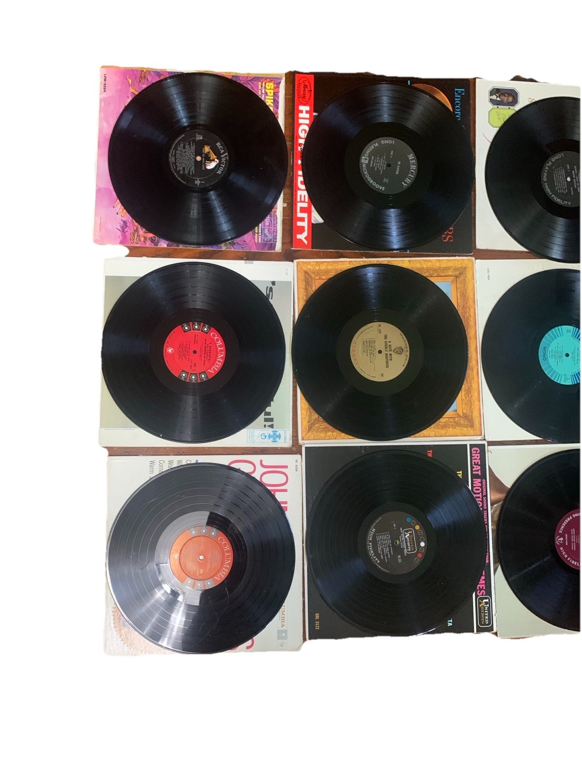 Vintage Vinyl LP Lot 16 Albums Spike Jones Everly Bros Mathis Excellent Cond