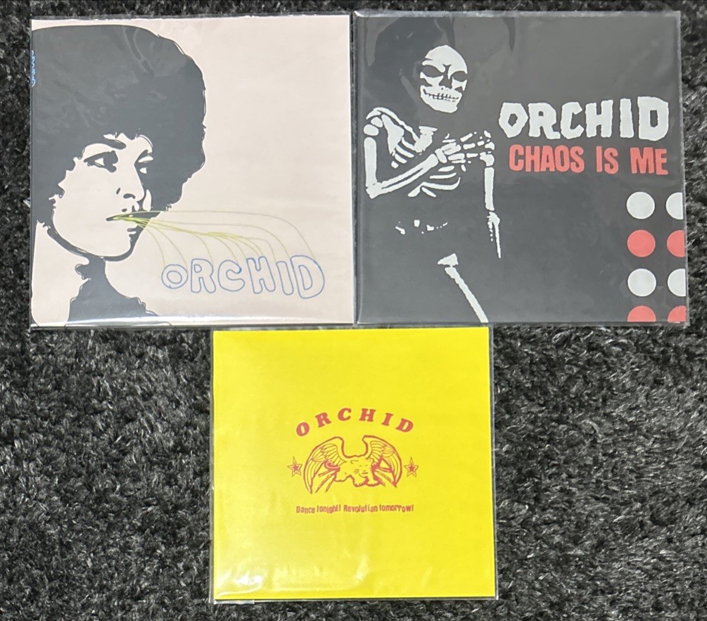 Orchid 3x Vinyl Record Lot S/t Chaos Is Me & Dance Tonight! Revolution Tomorrow!