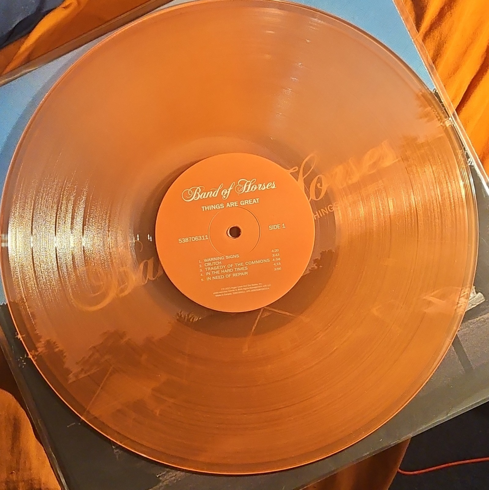 Band of Horses-Things Are Great (SIGNED Limited Edition Rust Colored Vinyl)