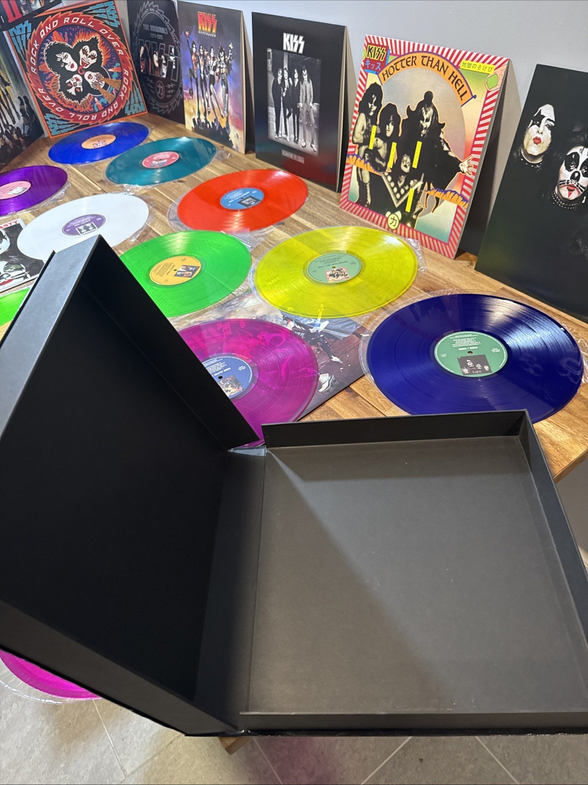kiss the originals vinyl Box Set Japan Color Lp 1974-1979 Rock Destroyer Hotter