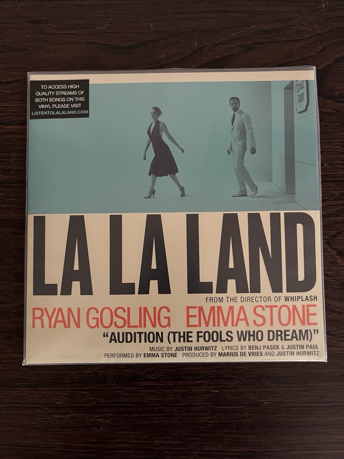 LA LA LAND Vinyl 7″ Record Single – Audition (Promo, New, Factory Sealed)