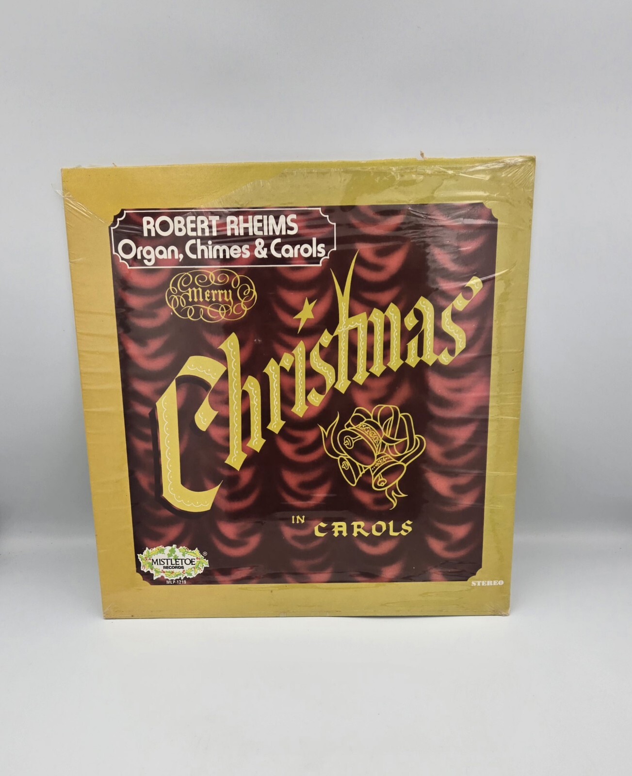 Robert Rheims Merry Christmas In Carols LP Mistletoe Stereo Holiday VG