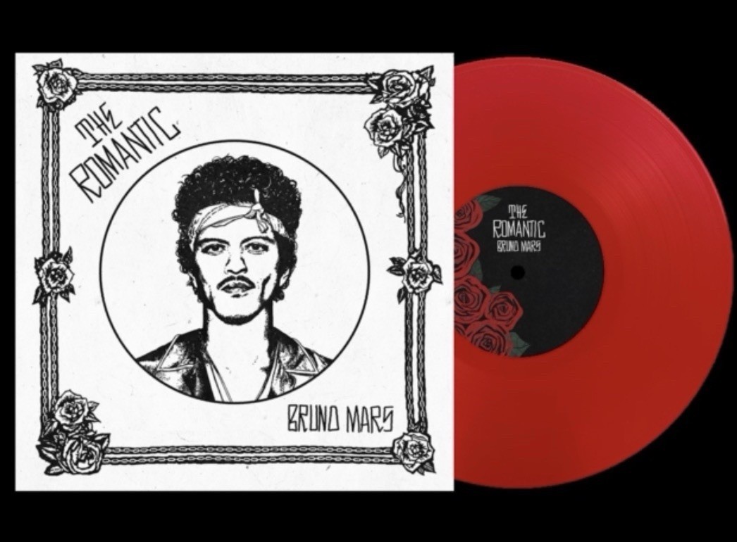 Bruno Mars The Romantic Limited Translucent Red Color Vinyl LP