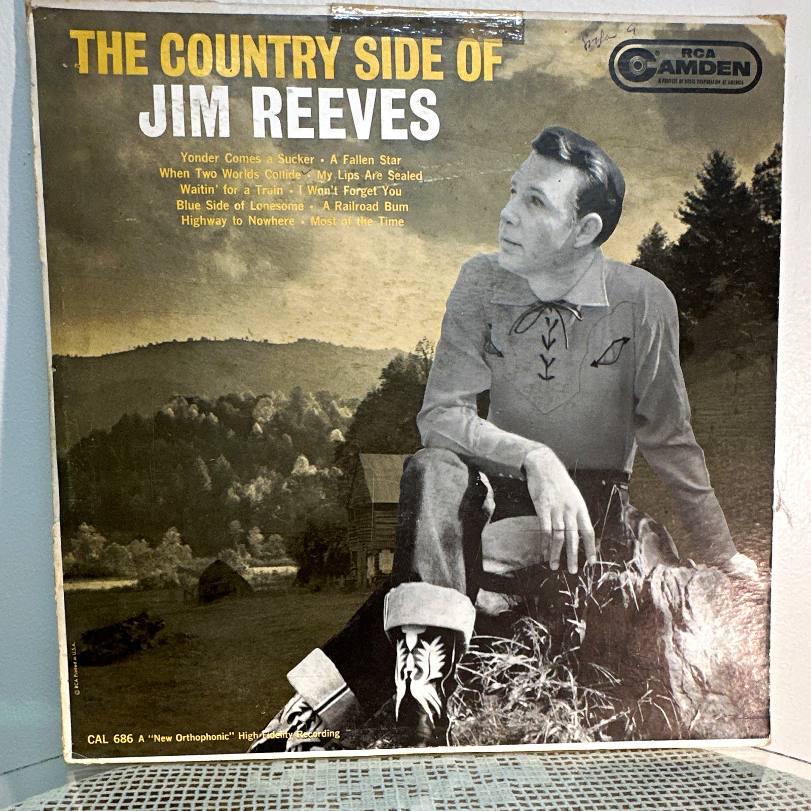 RCA Camden The Country Side of Jim Reeves LP Vinyl 33 RPM CAL 686