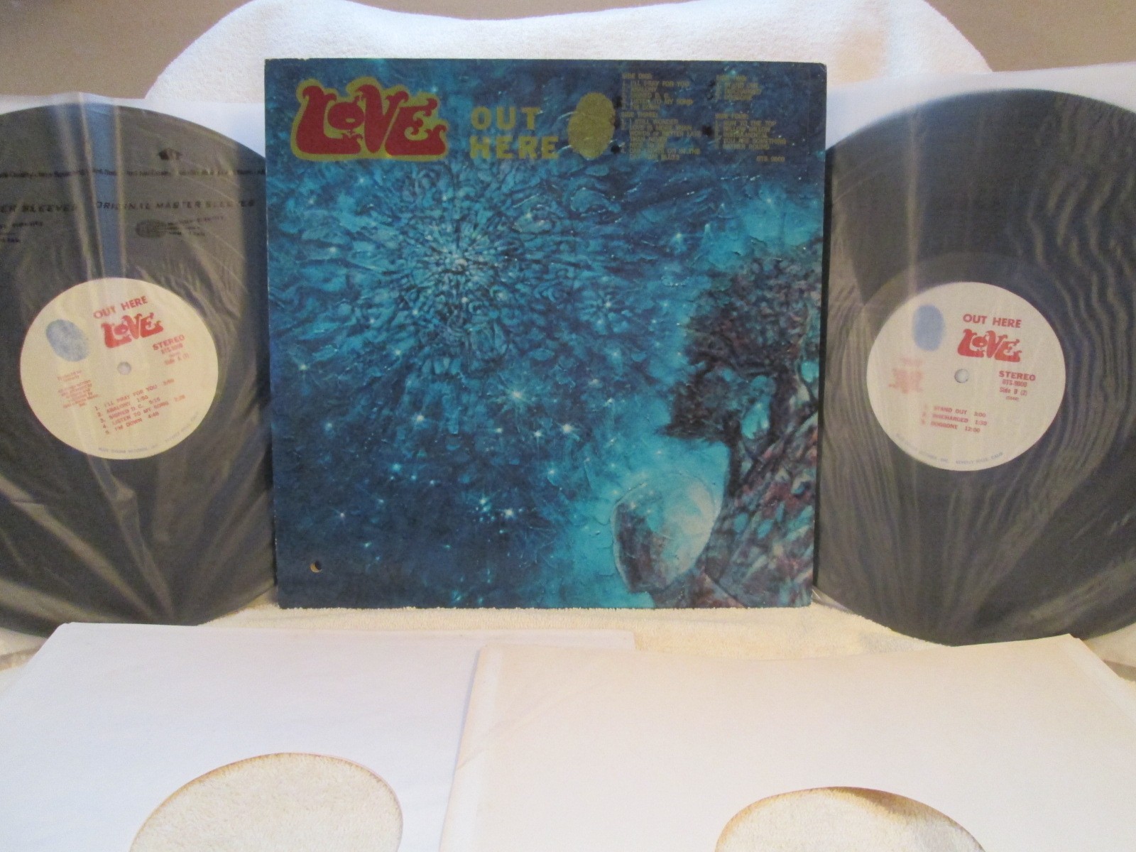 LOVE OUT HERE ORG 1969 2LP ARTHUR LEE WEST COAST FUZZ PSYCH PROMO NM DISCS!!