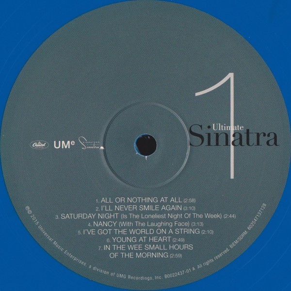 Sinatra – Ultimate – Frank Sinatra 2 LP Solid Blue Vinyl Target Only New Sealed