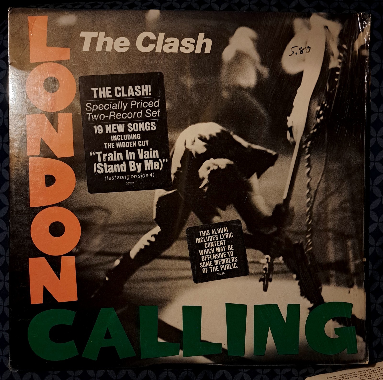 Clash London Calling 1st US Press In Shrink Hype & Warning Stickers Vinyl 2LP