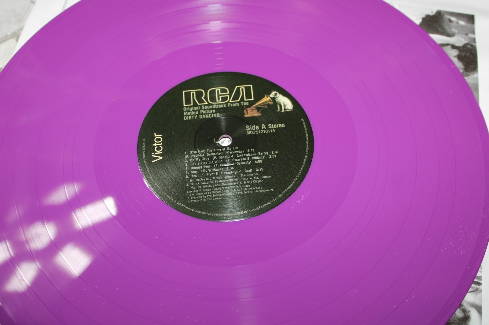 Dirty Dancing Soundtrack Limited edition Purple Vinyl Album NO Cover