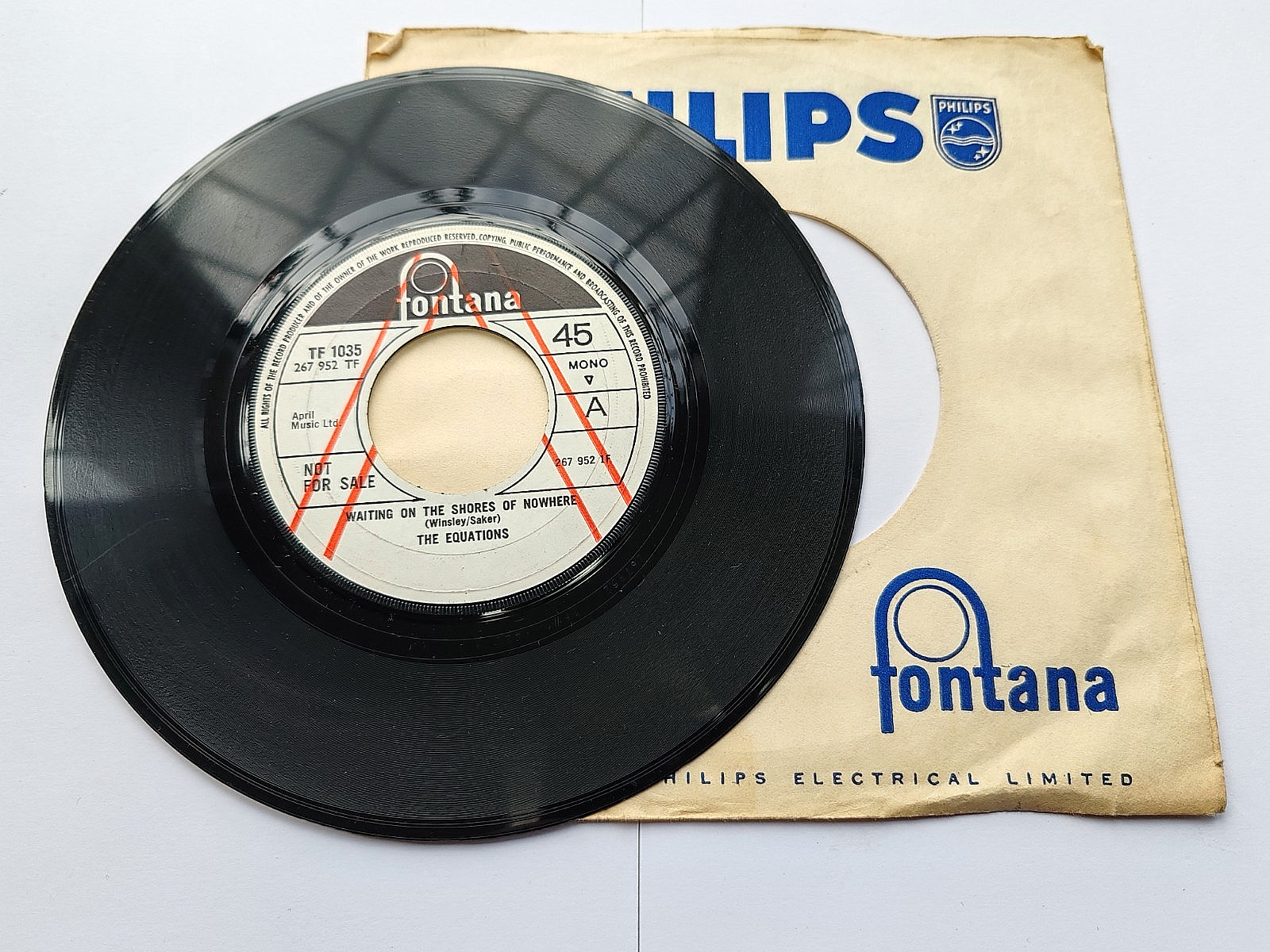 The Equations – Waiting on the Shores of Nowhere 1969 ? U.S. Funk Soul Promo 7″
