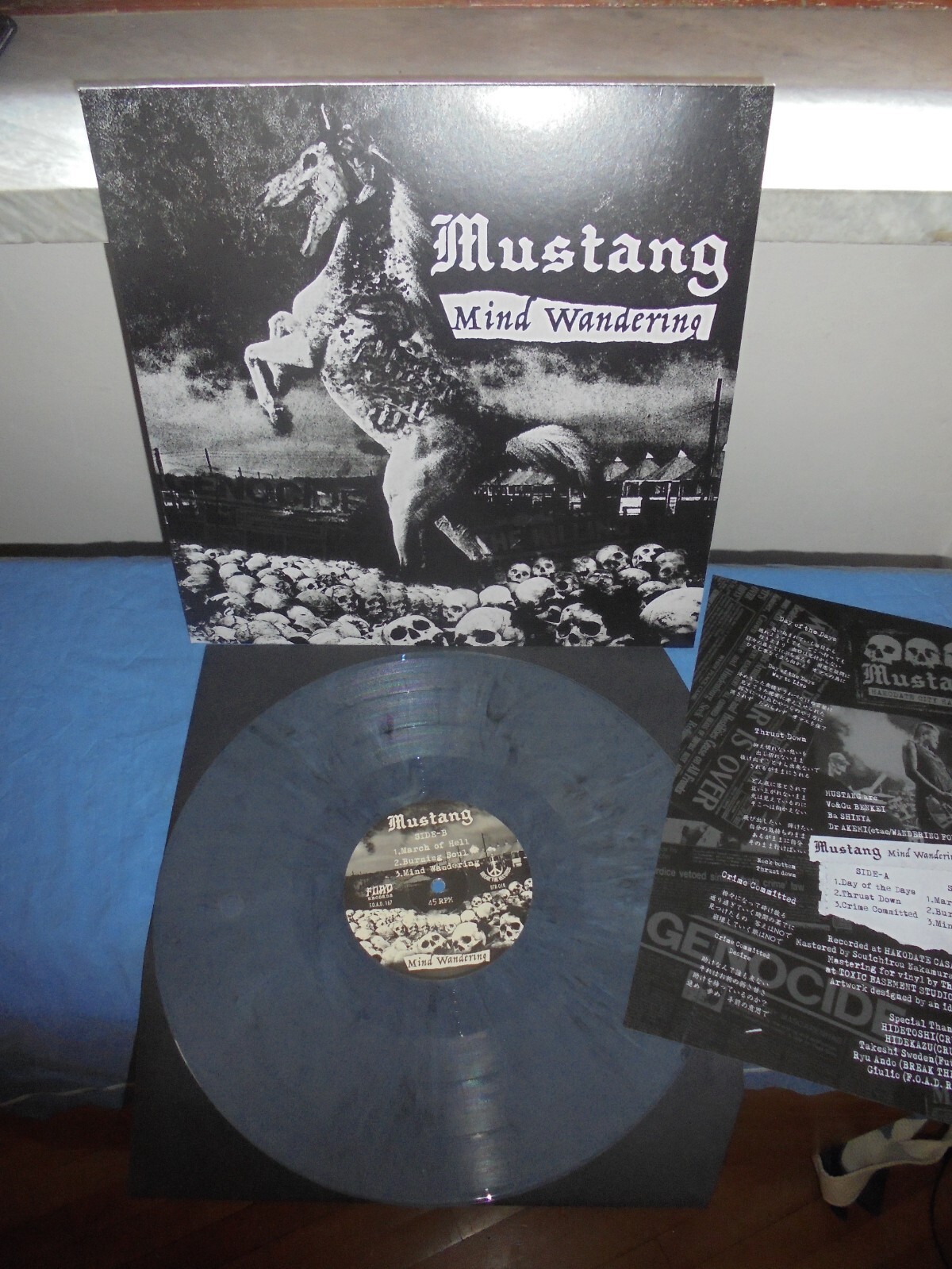 Mustang “Mind Wandering” 12″ F.O.A.D. Records EUROPE 2019 INSERT