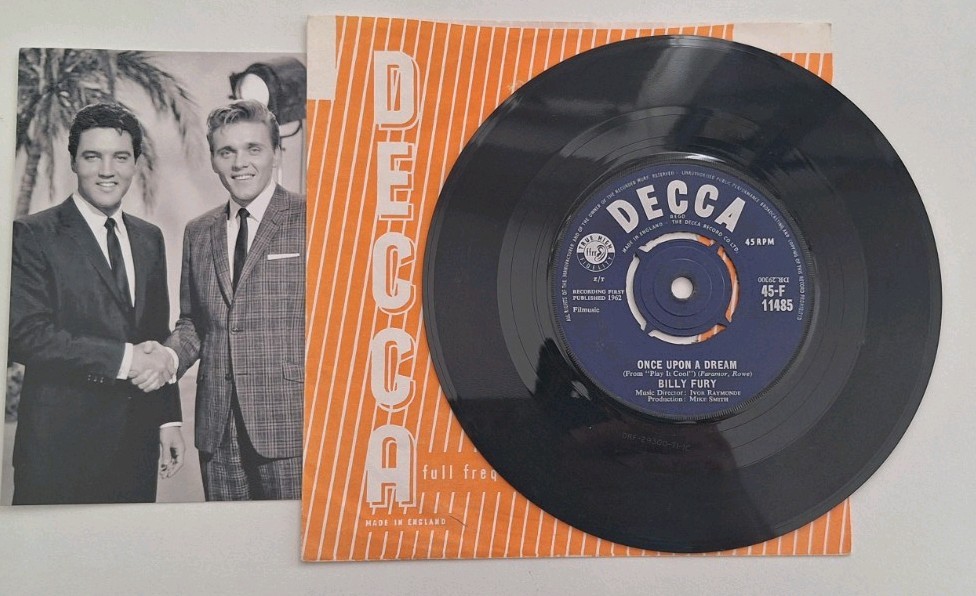 Billy Fury “Once Upon A Dream” 1962 Decca Records Original UK 7″Single