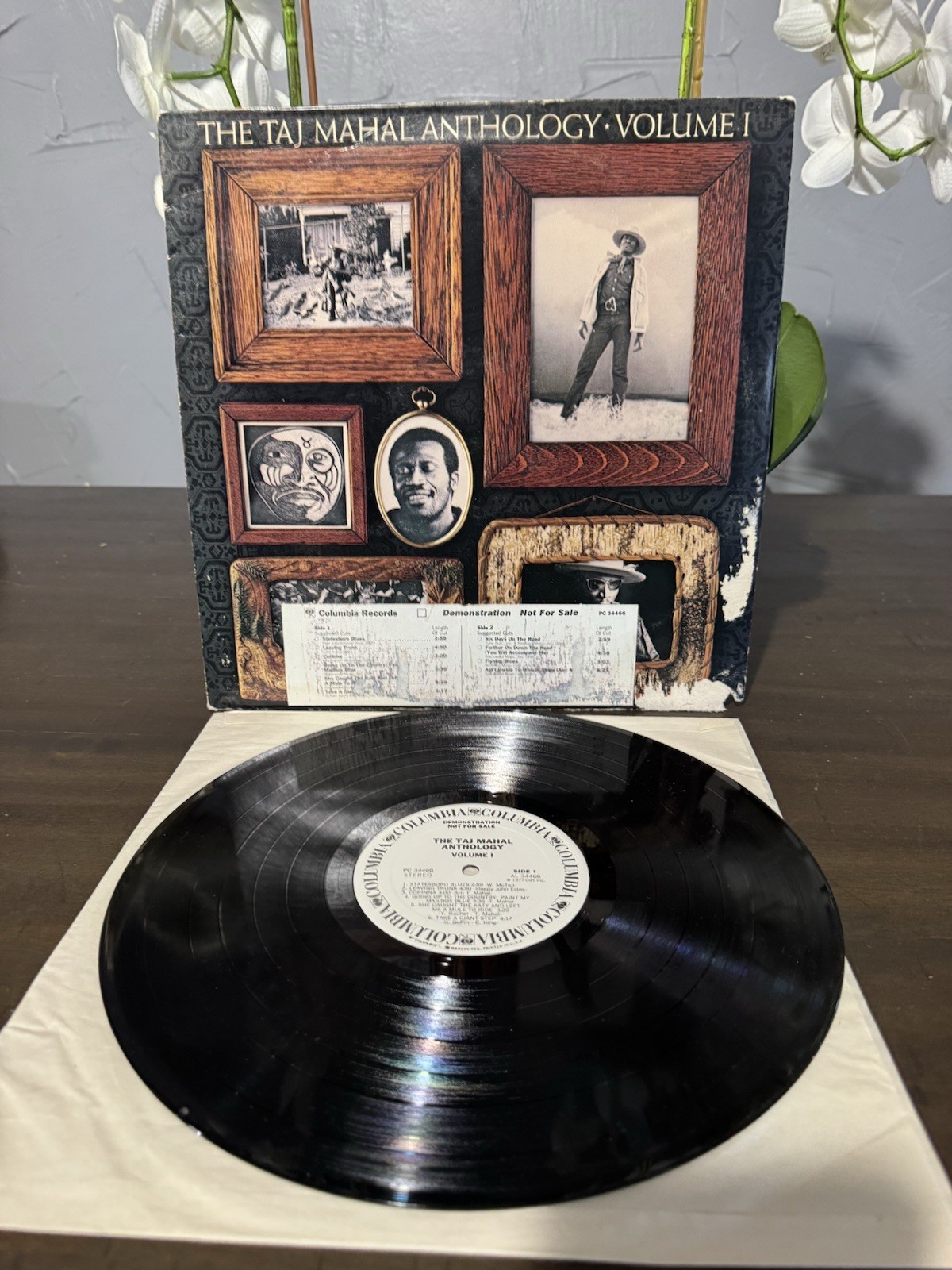 TAJ MAHAL ANTHOLOGY VOL 1 WTE LBL PROMO LP TIME STRIP COLUMBIA PC 34466 PG3