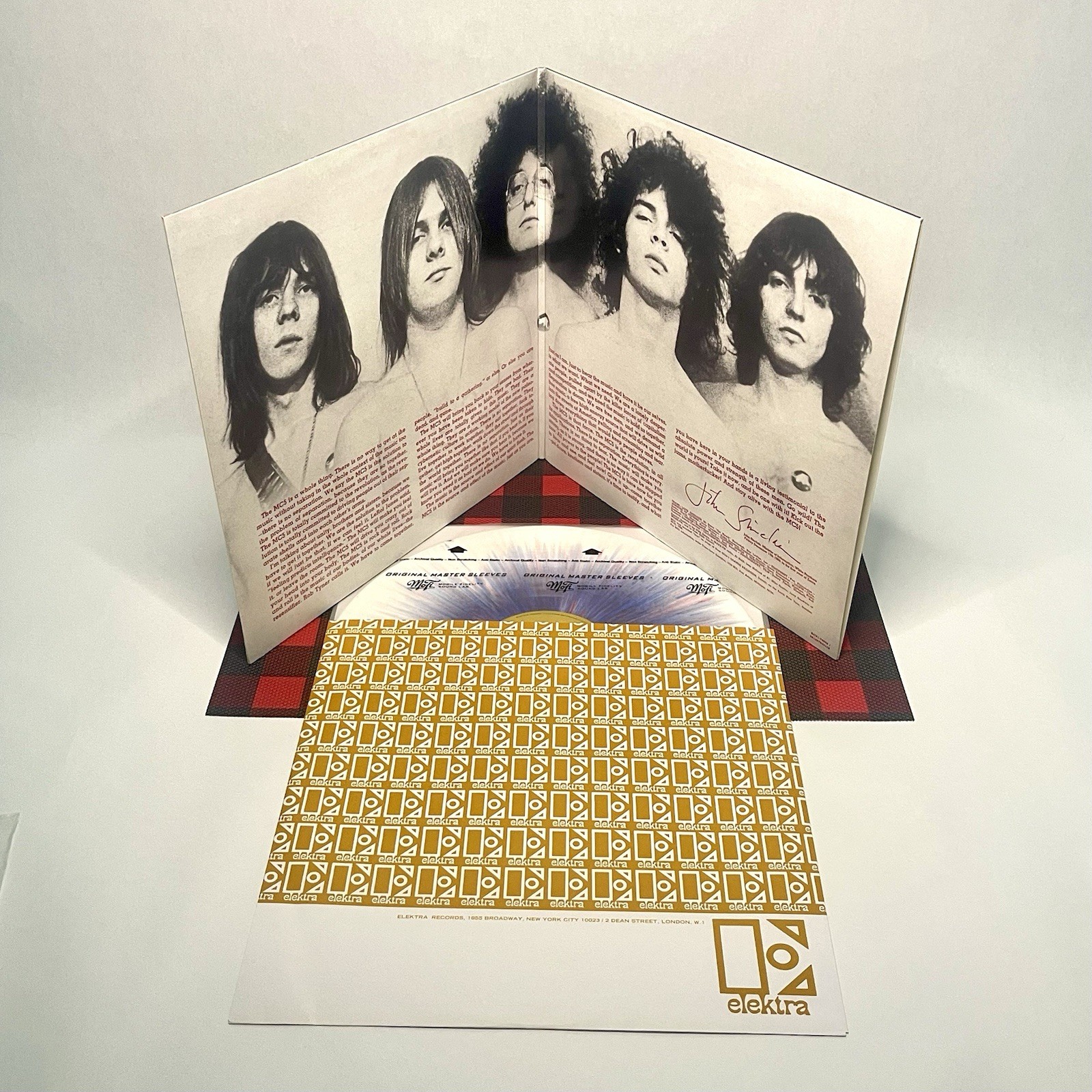 MC5 – Kick Out The Jams BLUE, RED & WHITE SPLATER Elektra Vinyl LP Ltd. 180g NM