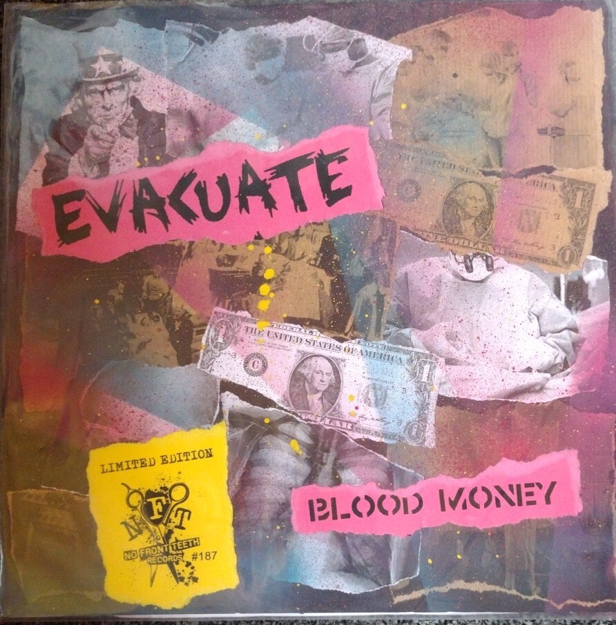 Evacuate Blood money LTD Edition LP STREET PUNK CHEAP SEX THE VIRUS