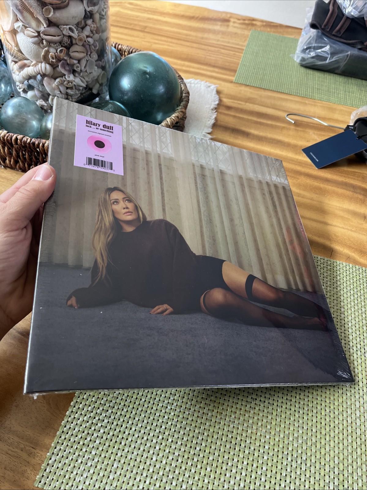 Hilary Duff | Luck Or Something | Signed Art Card Pink Vinyl LP Limited Edition