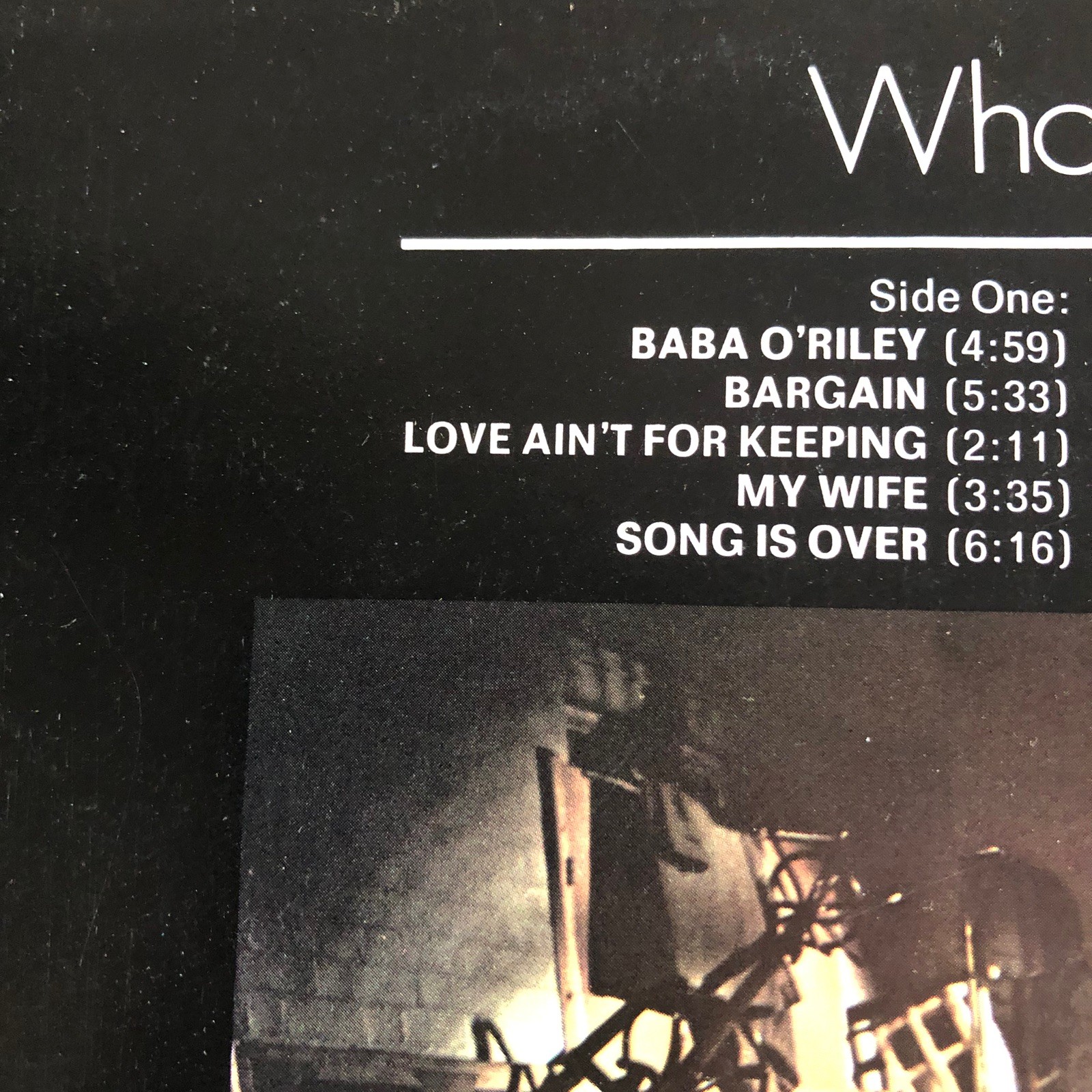 LP VINYL THE WHO ALBUM WHO’S NEXT UK 1ST PRESS TRACK 2408 102 1971 A1/B2 NM-/EX+