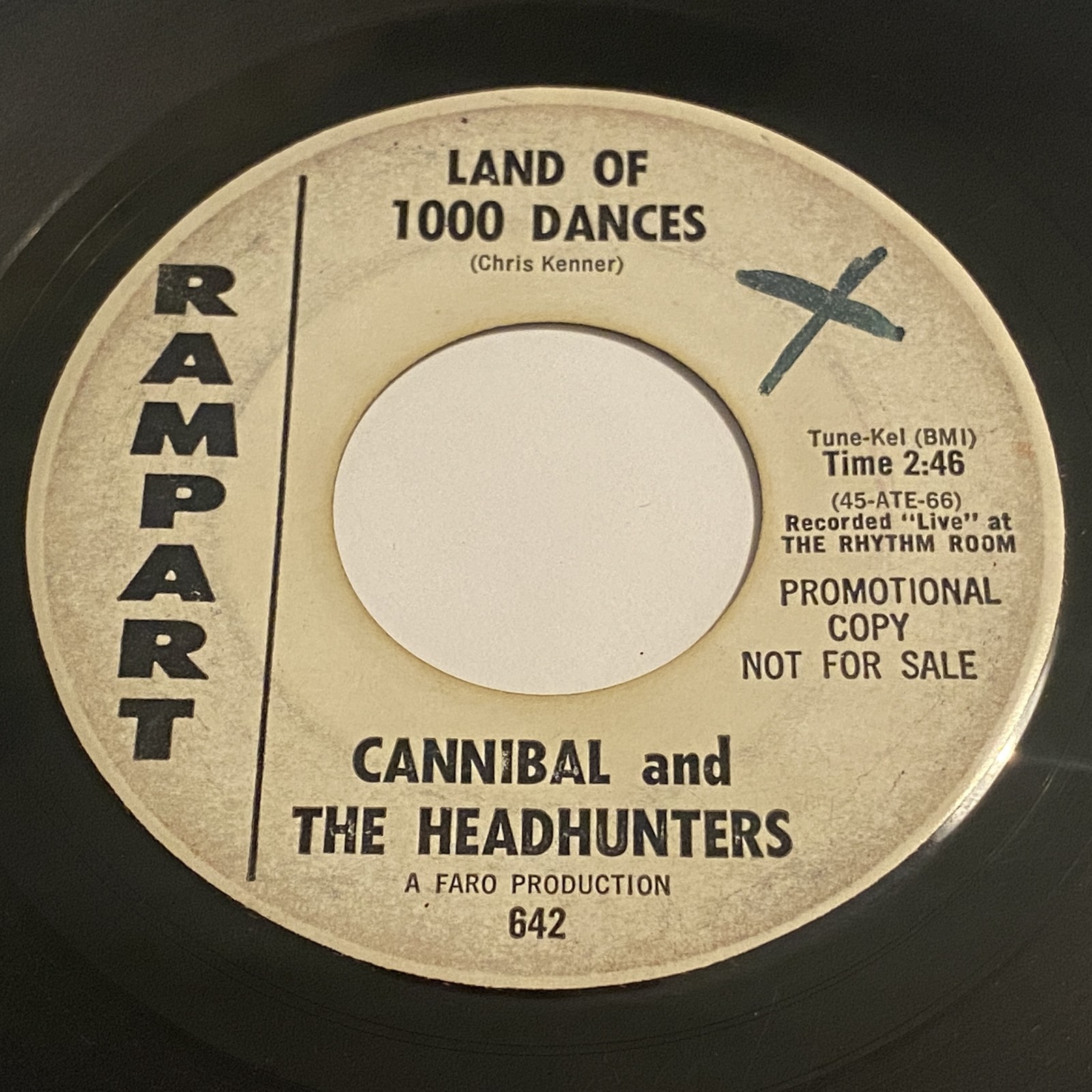 Cannibal And The Headhunters: Land Of 1000 Dances 45 – Rampart – Garage
