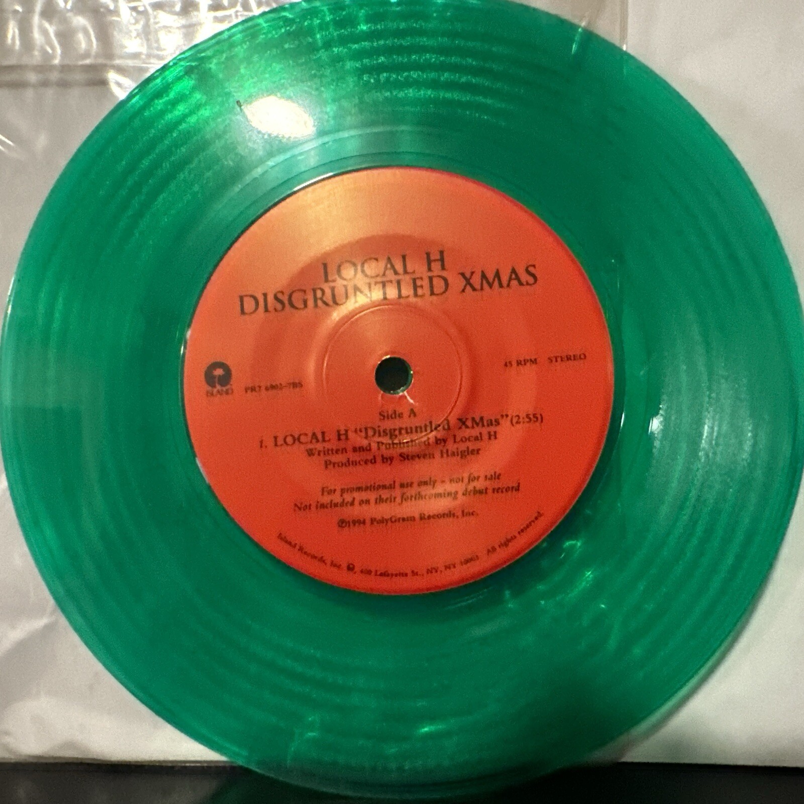 Sybil Vane / Local H – White Christmas / Disgruntled Xmas 7″ Single 1994 Island