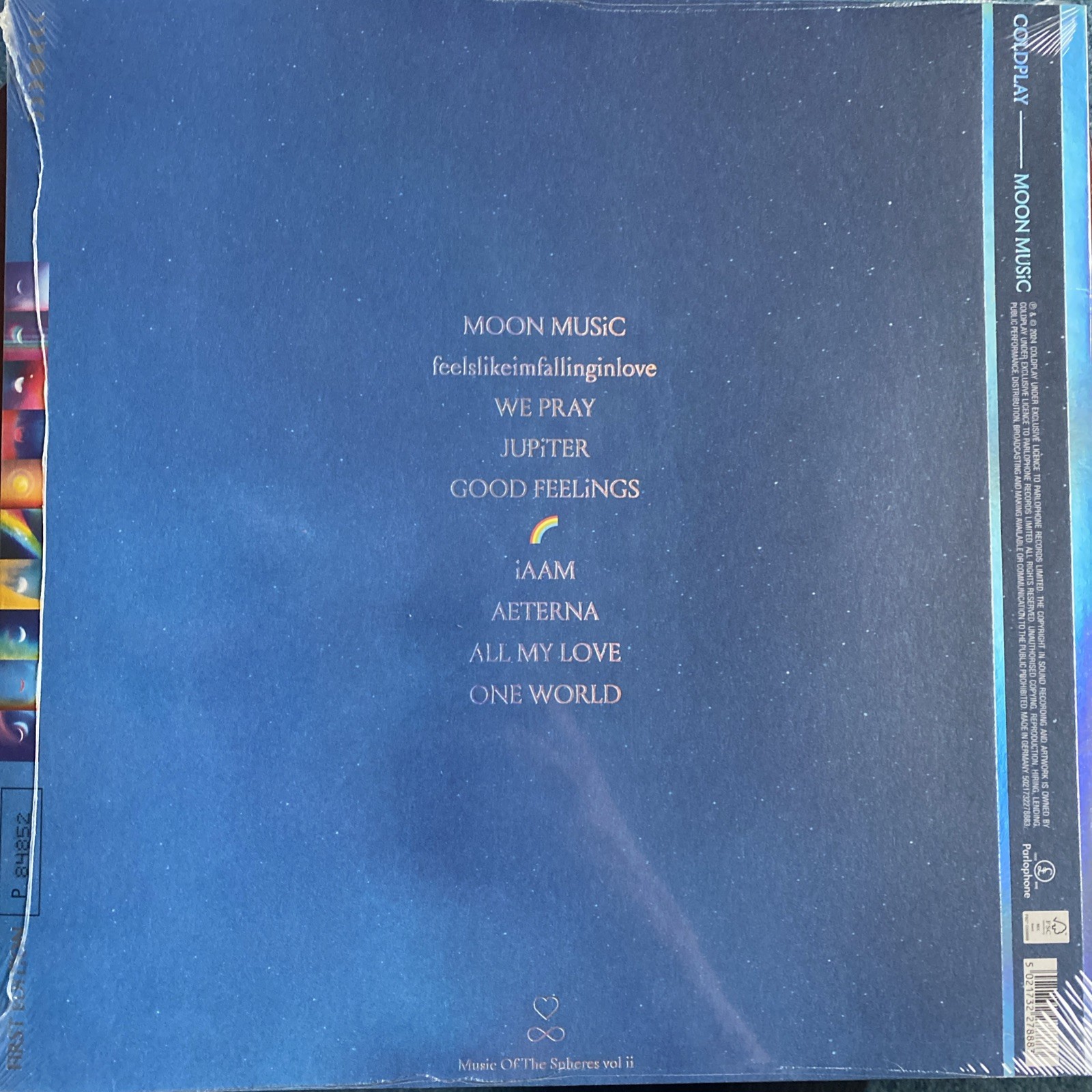 Coldplay – Moon Music. Translucent Pink Vinyl 12″ Album, Numbered NEW & SEALED*