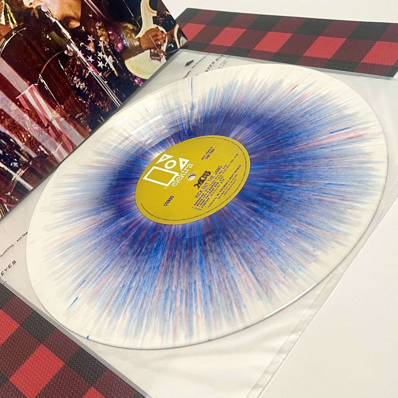 MC5 – Kick Out The Jams BLUE, RED & WHITE SPLATER Elektra Vinyl LP Ltd. 180g NM