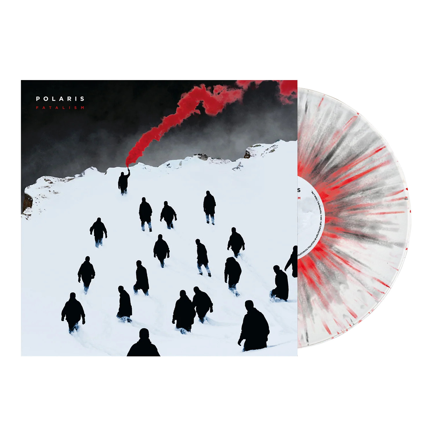 Polaris – Fatalism LP White/Red/Black Splatter Color Vinyl Record New/Sealed