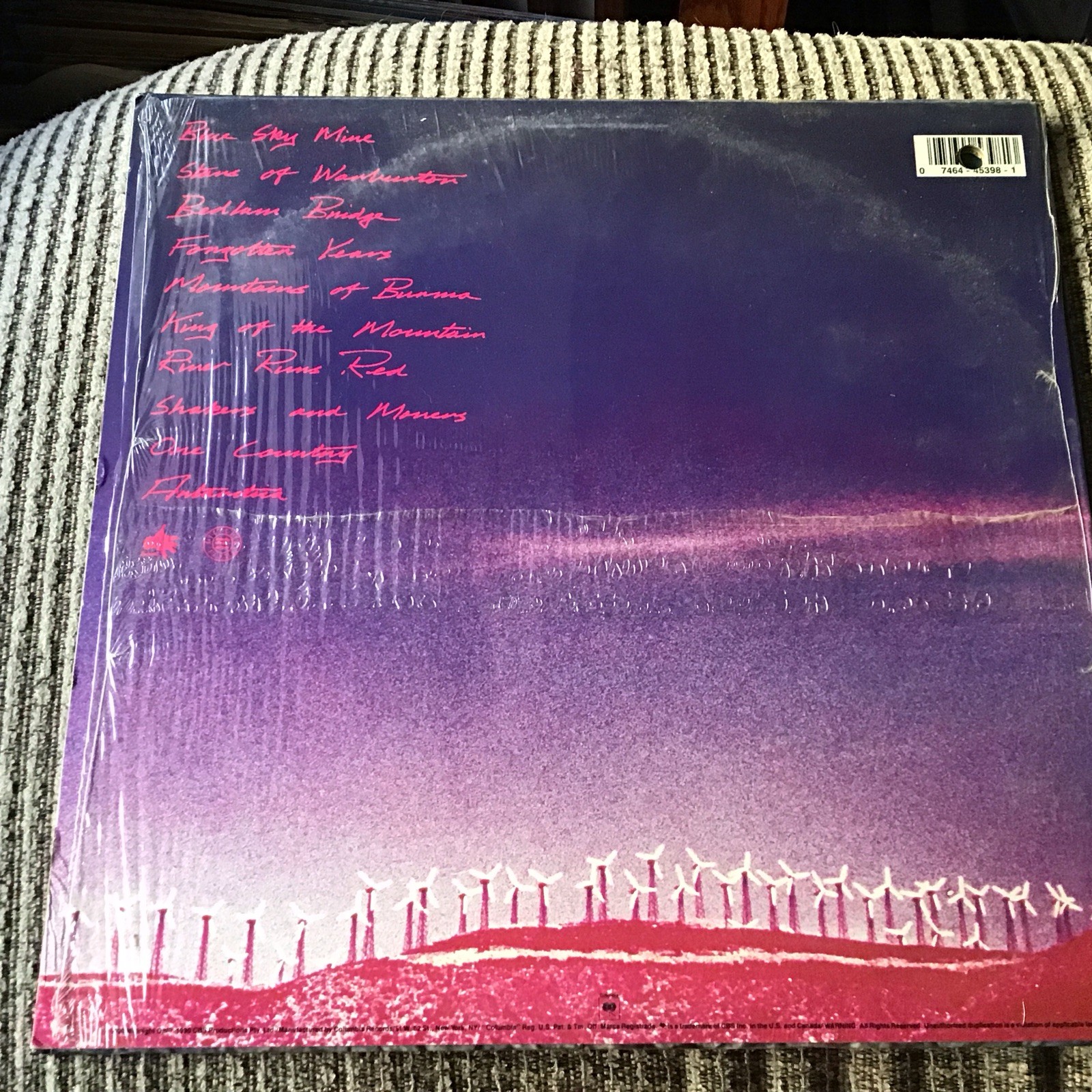 MIDNIGHT OIL BLUE SKY MINING OOP 1990 LP LIMITED EDITION BLUE VINYL COLUMBIA
