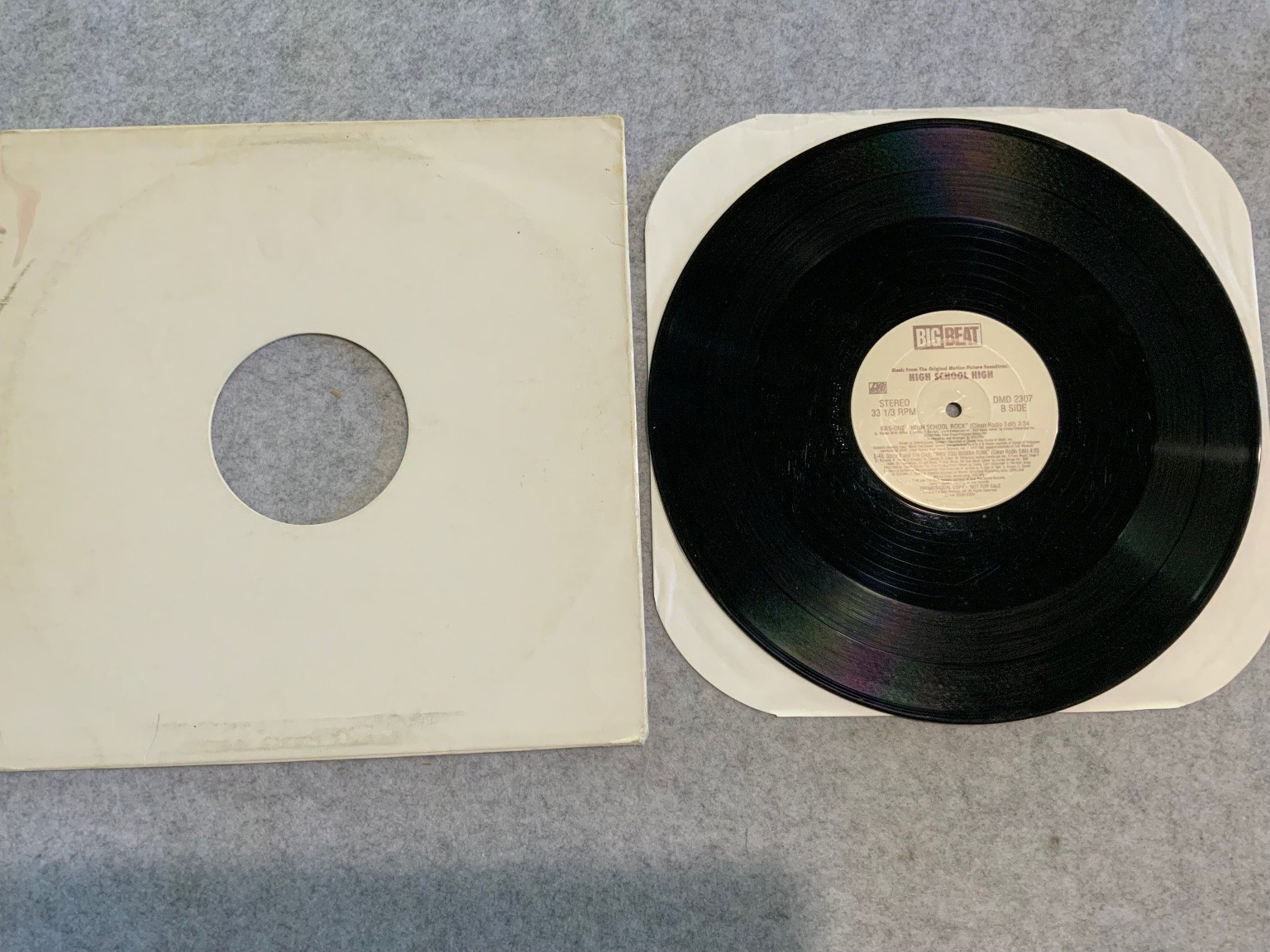 High School High OST 12″ Record 1996 Promo Big Beat Hip Hop 33RPM
