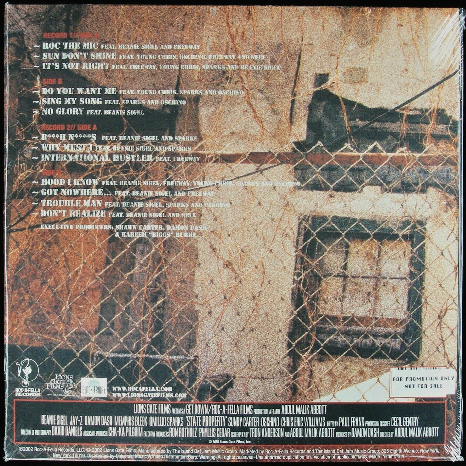 STATE PROPERTY “STATE PROPERTY” 2002 2X VINYL LP ALBUM COMPILATION HTF *SEALED*