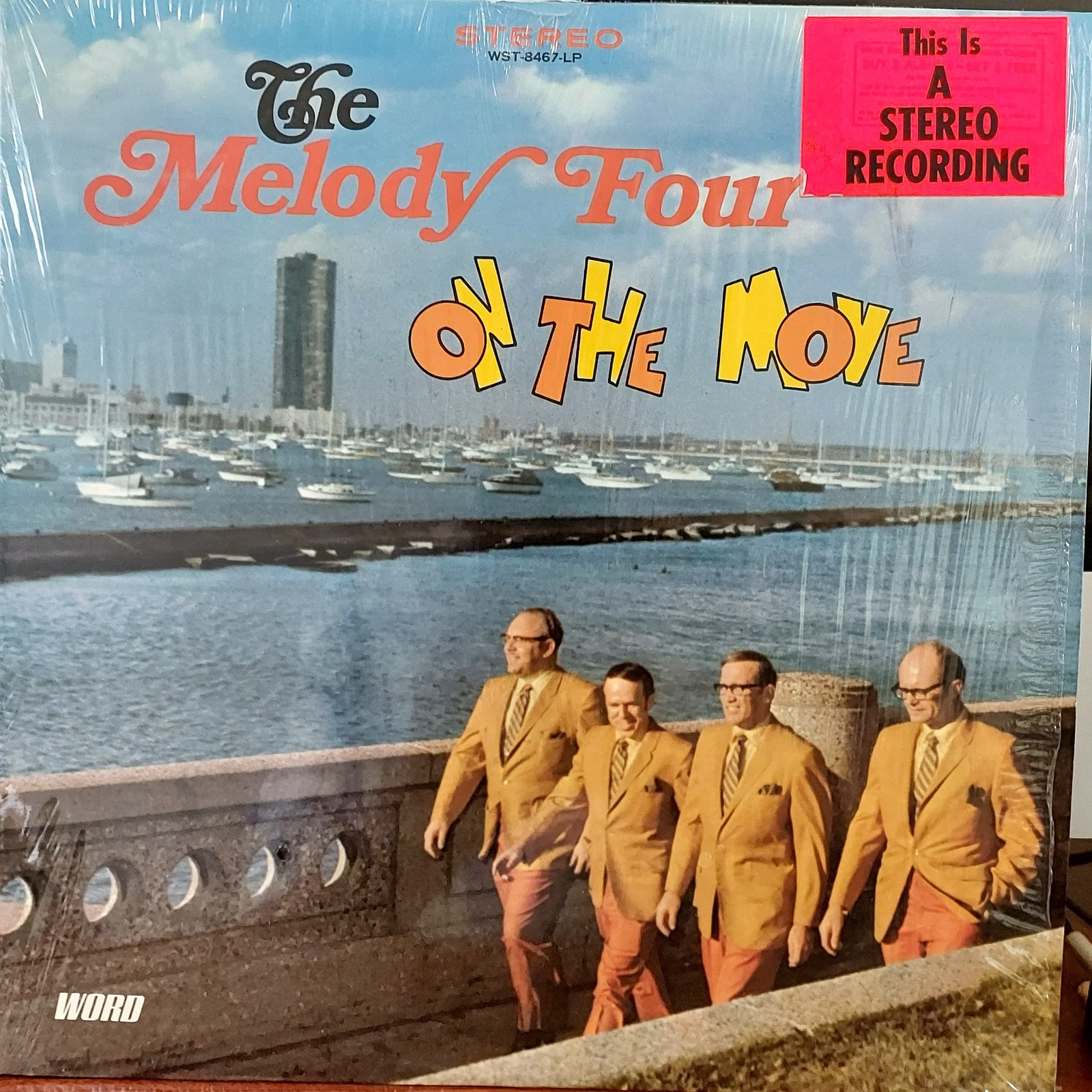 The Melody Four On The Move Gospel Music LP RECORD ALBUM