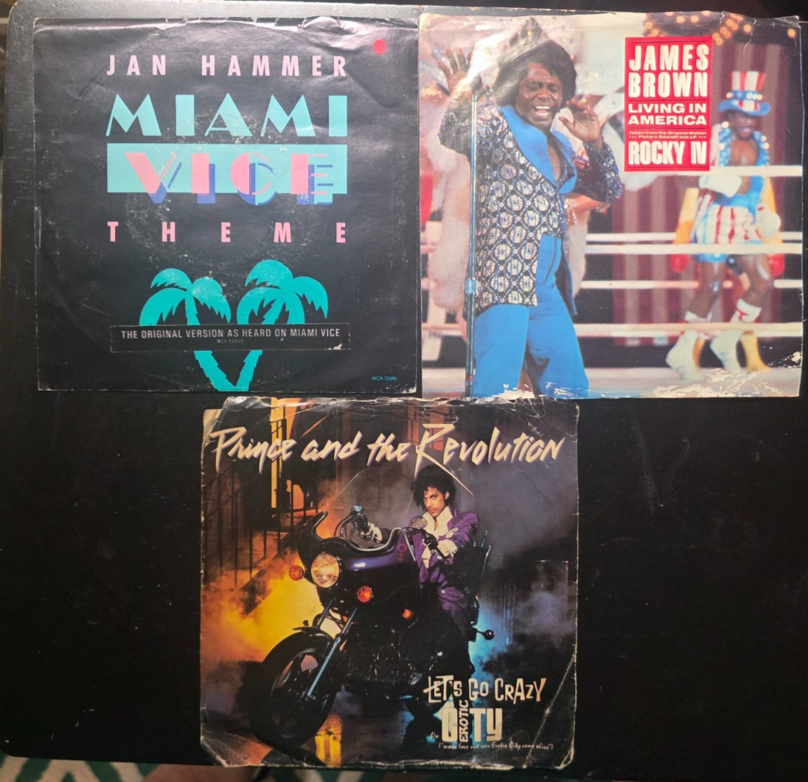 BIN Lot of 15 80s Rock/Pop/T40 Hits on 45s / 7′ Singles w/ Picture Sleeves