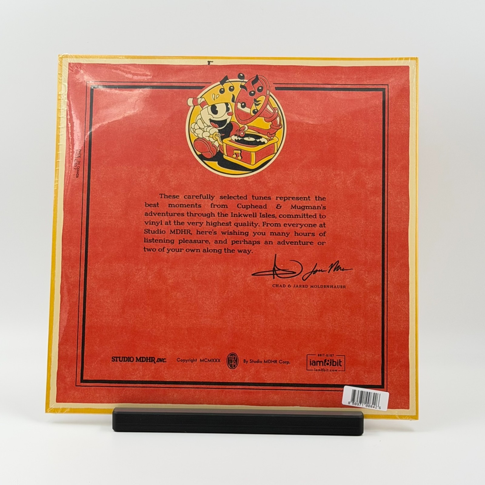 Cuphead Game Soundtrack, 180 Gram 2LP Black Vinyl Gatefold Jacket New Sealed