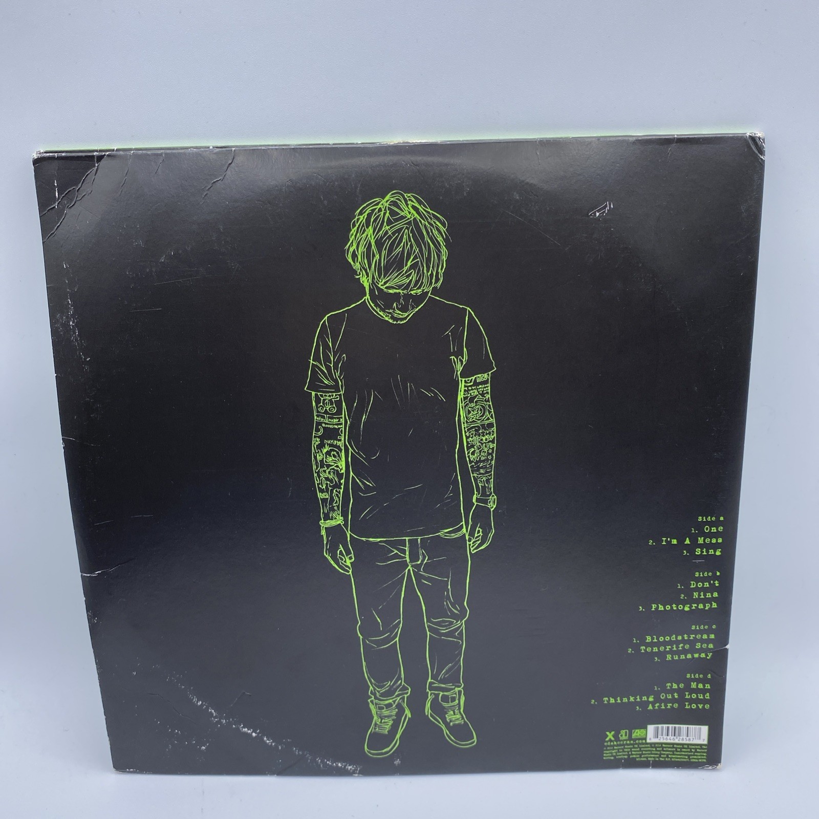 Ed Sheeran X Multiply Vinyl 2LP Record Album 2014 Green Black Gatefold 45 RPM