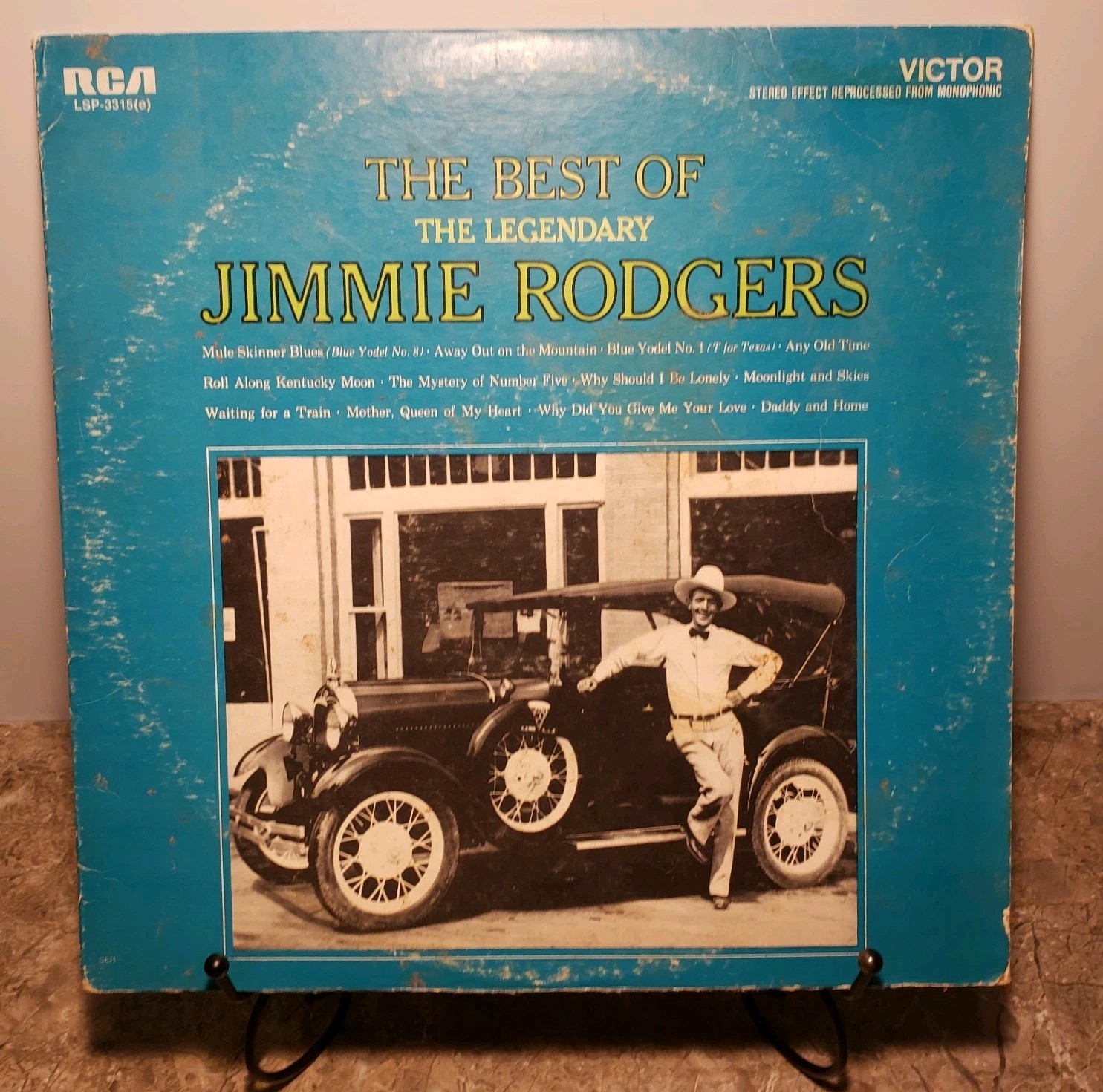 Best Legendary Jimmie Rodgers-1965 RCA LP LSP-3315 McCuen Blue Yodel 12 Inches!