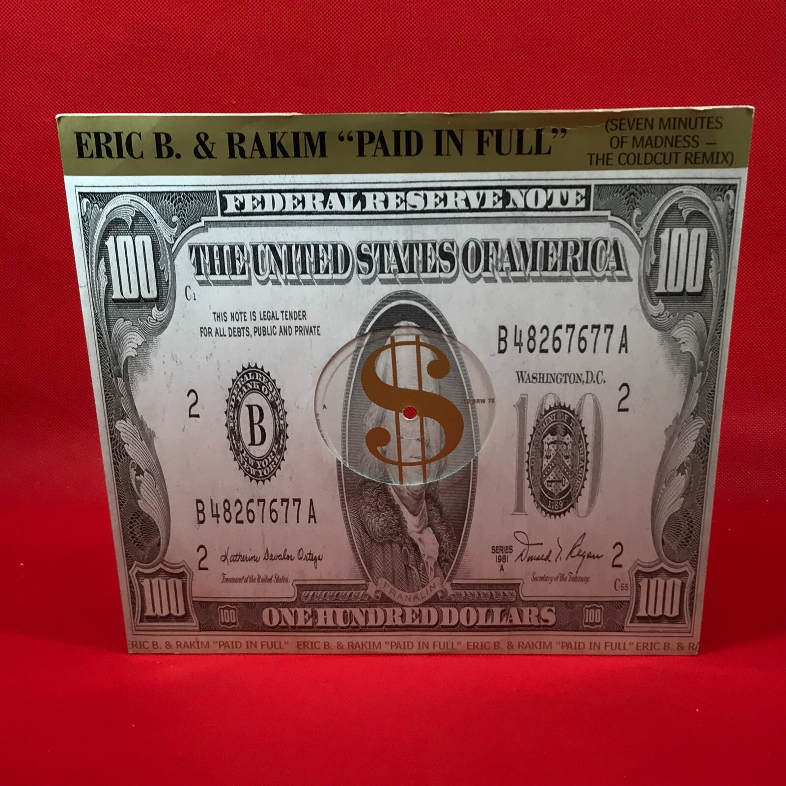 ERIC B & RAKIM Paid In Full 1987 UK 3-track 12″ vinyl single Island Record